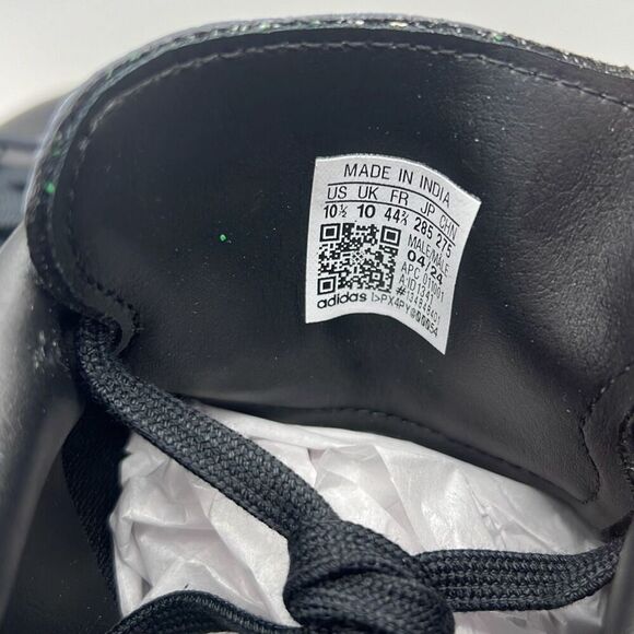 ADIDAS STAN SMITH Core Black Gum LEATHER casual ID1341 Shoes Men 10.5 NWB - Picture 4 of 11